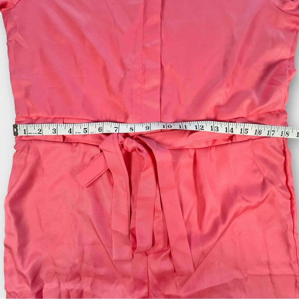 Barbie Costume Pink Long Sleeve Jumpsuit with Sunglasses and Earrings - Picture 8 of 8